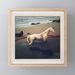 California Coast I -- Beach find caught in a photo! Perfect dreamy seaside memory for your wall :-) Framed Mini Art Print
