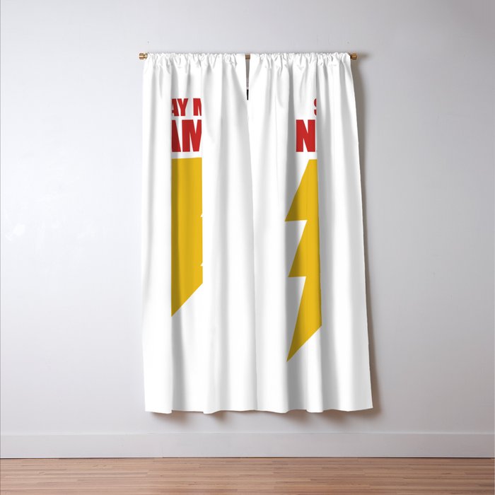Shazam Say My Name Dc Comics Fan Art Blackout Curtain By