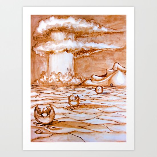 Resultados de la Guerra Art Print