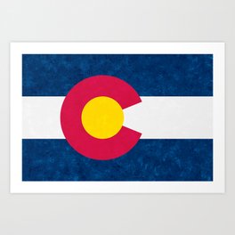 Colorado State Flag Art Print