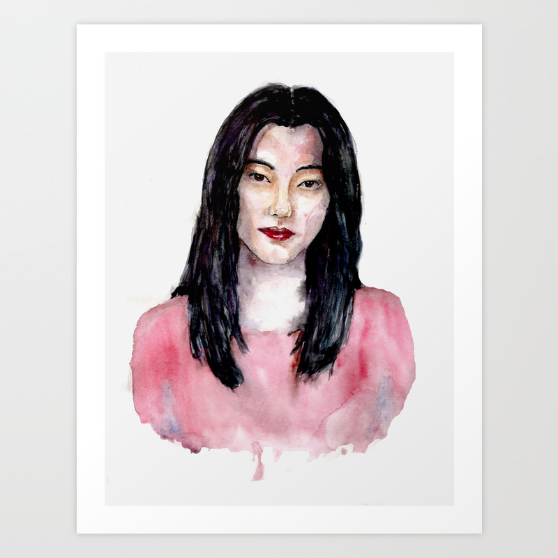Korean Girl Art Print By Shatunow Society6