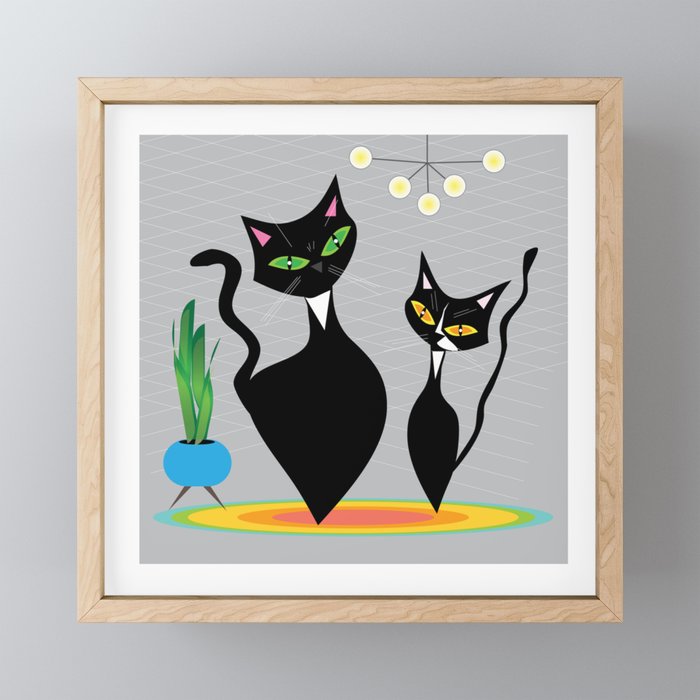 Felix and Lily Framed Mini Art Print