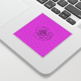 cosmic rose pink Sticker