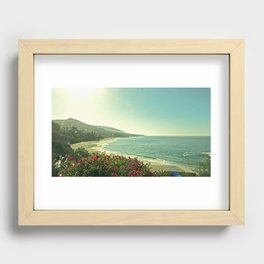 Beach Sunrise Recessed Framed Print