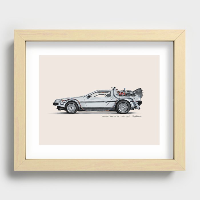 Back To The Time Machine Recessed Framed Print