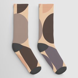 modern shapes_golden hour palette Socks