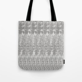 Feather Pattern | Bird Feathers | Grey and White | Tote Bag