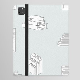 Stack of Books Flat Design Seamless Pattern iPad Folio Case