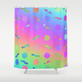 Rainbow Prism Colors Pattern Shower Curtain