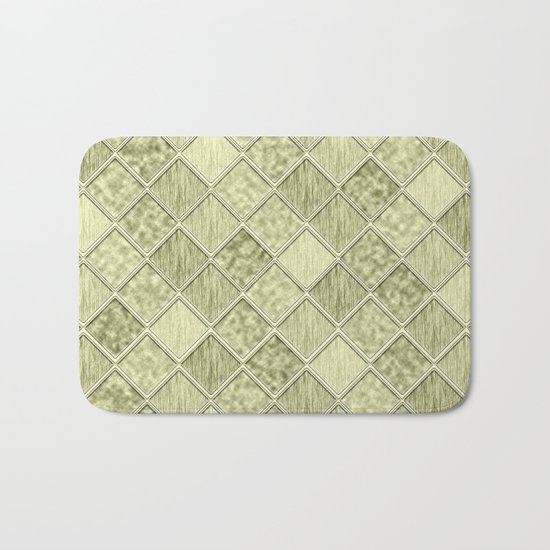 Colorful Seamless Rectangular Geometric Pattern III Bath Mat