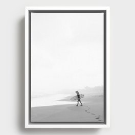 Surfer Framed Canvas