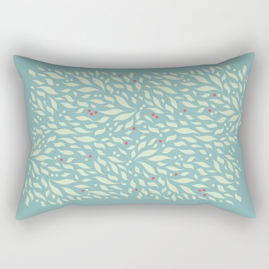 Leaves and Berries Rectangular Pillow
