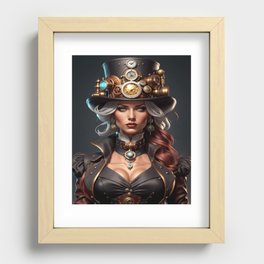 Steampunk Woman No.2 Recessed Framed Print