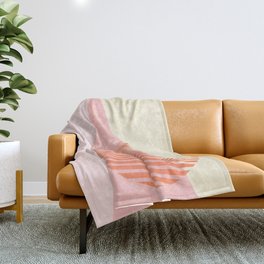Pink and Orange Throw Blanket