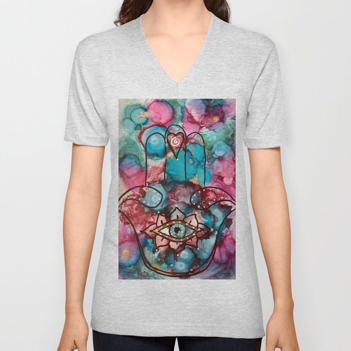 Hamsa  V Neck T Shirt