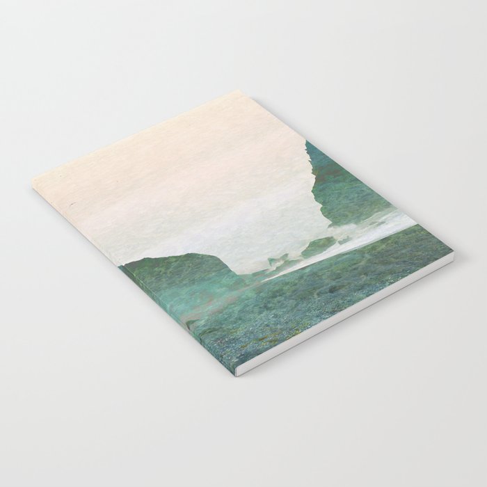 coastal corridor impressionism painted realistic scene Notebook