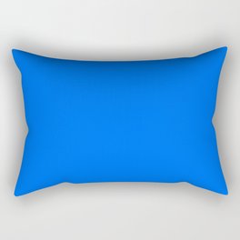 Unfinished ~ Bright Blue Rectangular Pillow