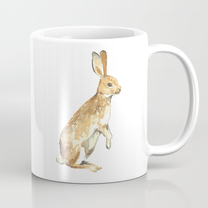 Watercolor Bunny Rabbit Coffee Mug