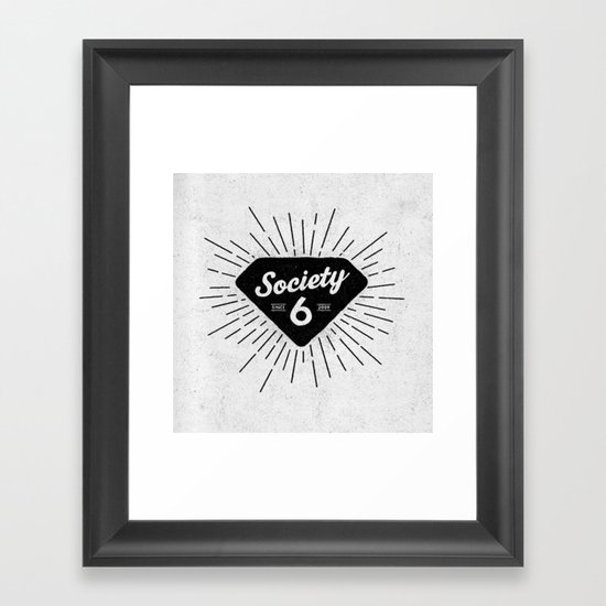 Black Diamond Framed Art Print