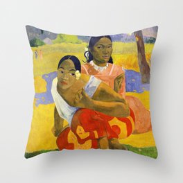 Paul Gauguin - When Will You Marry? / Nafea faa ipoipo Throw Pillow