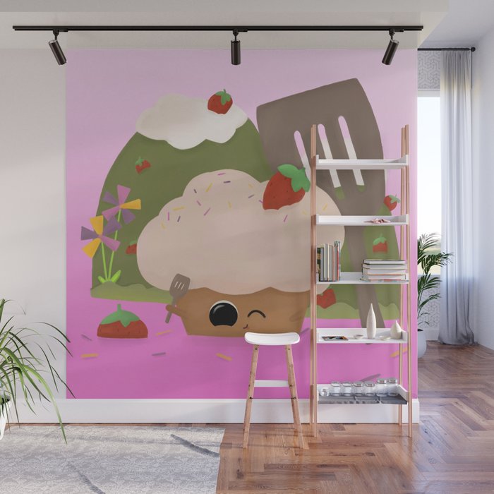 Cooking Muffin Wall Mural