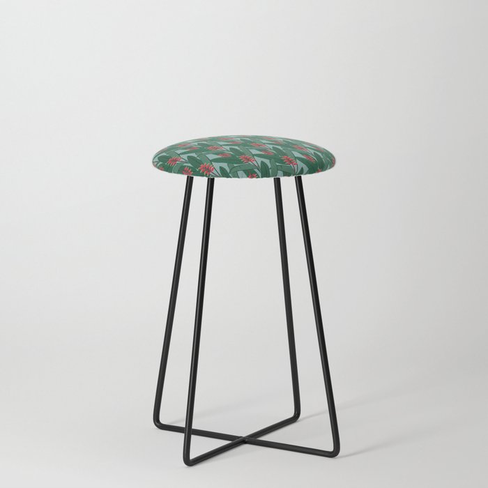 Heliconia bloom Counter Stool
