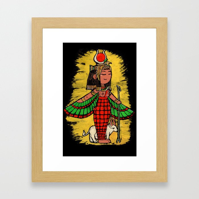 Goddess Hathor Framed Art Print