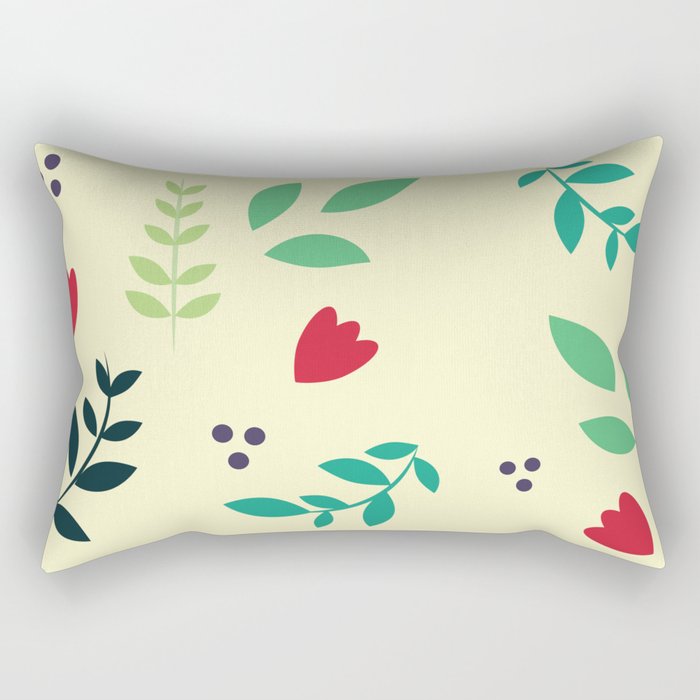 Lovely Floreal pattern Rectangular Pillow