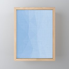 A Touch Of Indigo Soft Geometric Minimalist Framed Mini Art Print