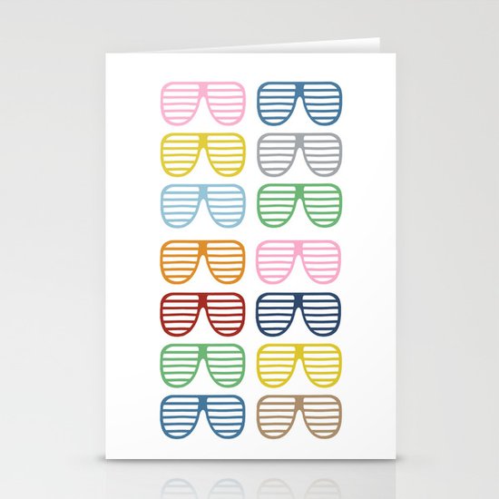 Rainbow Shutter Shades Stationery Cards