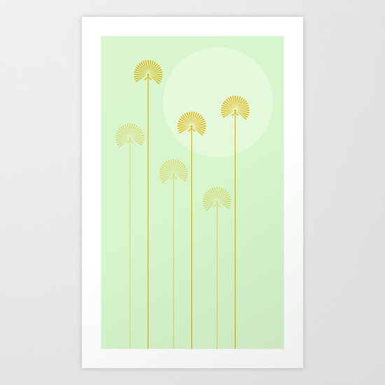 milk with mint Art Print