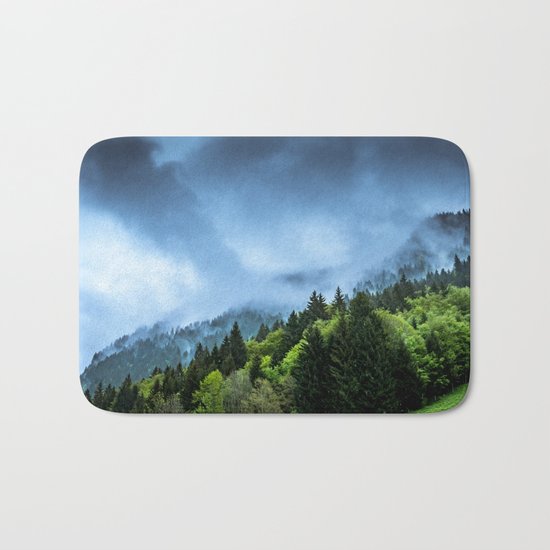 Landscape fog #society6 Bath Mat