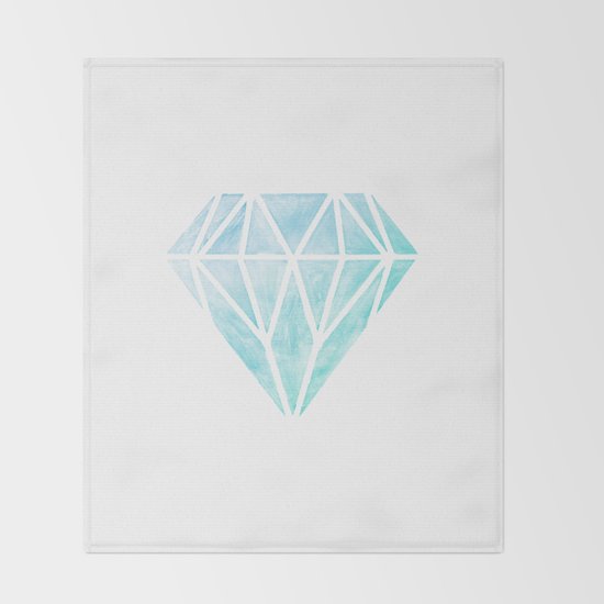 Diamond watercolour Throw Blanket