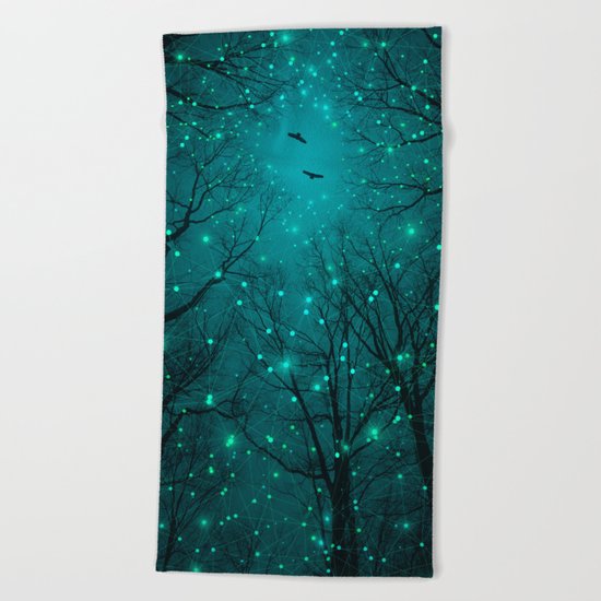 One by One, the Infinite Stars Blossomed Beach Towel
