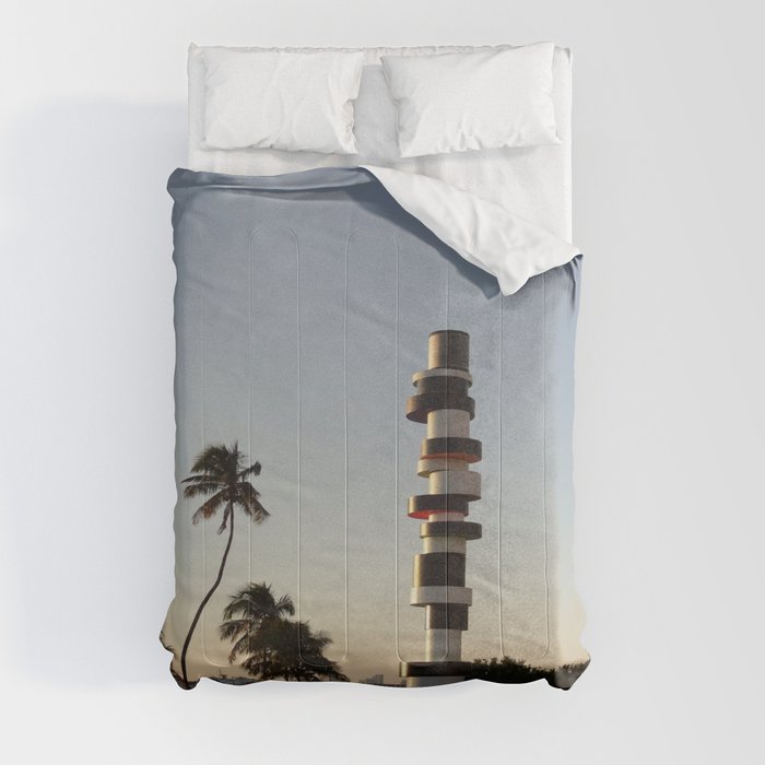 Lighthouse and a Sunset Comforter