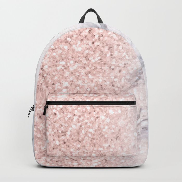 Rose gold shop glitter backpack