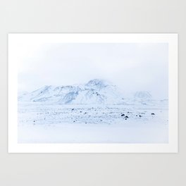Iceland Snow Art Print