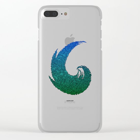 - summer wave - Clear iPhone Case