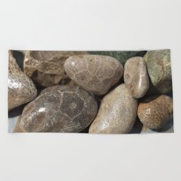 Petoskey Stones Beach Towel
