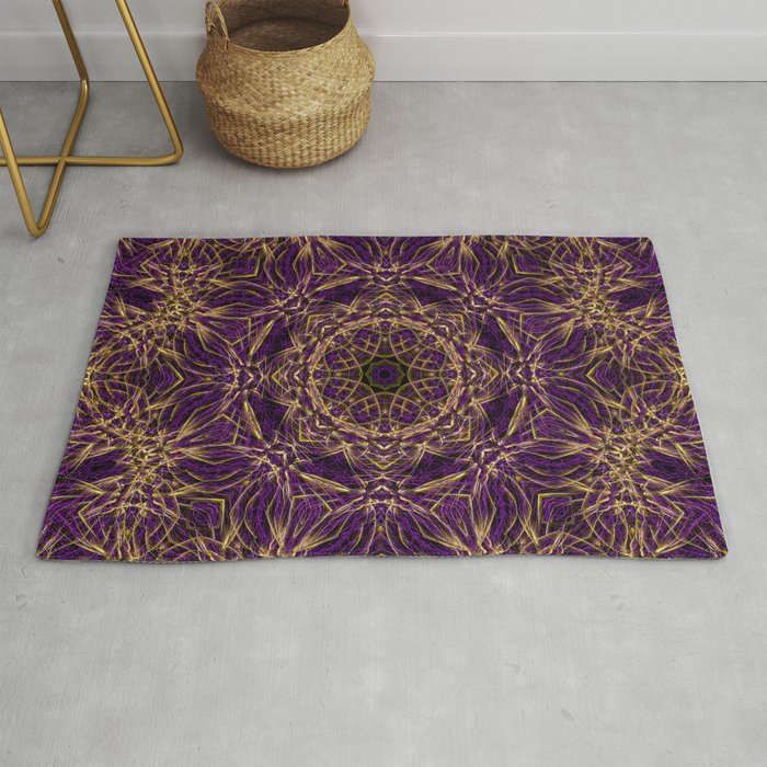 Purple Mandala Hippie Pattern Rug