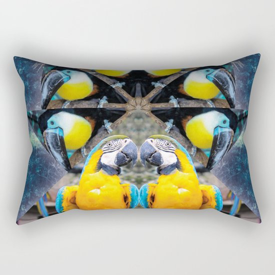 Rainbow Jungle Rectangular Pillow