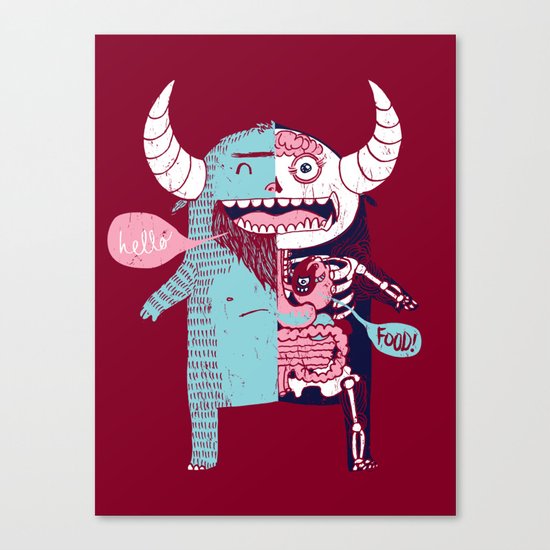 All Monsters are the Same Canvas Print