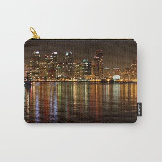 San Diego Skyline Night Carry-All Pouch