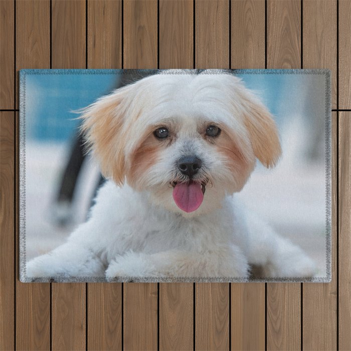 Cute puppy  Outdoor Rug