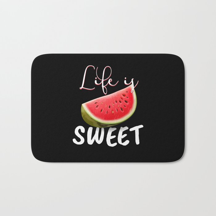 Life Is Sweet Watermelon Melons Bath Mat