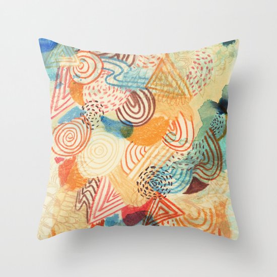 I dream in colors Throw Pillow