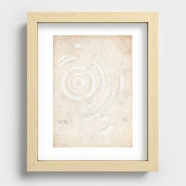 Greek Myth Family Spiral (INFOGRAPHIC) Recessed Framed Print