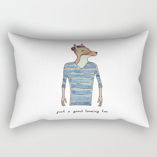 Good looking fox Rectangular Pillow