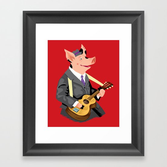Smokey Hog Mcghee Framed Art Print
