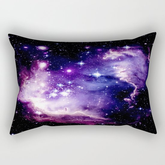 Galaxy . Deep Purple & Blue Rectangular Pillow